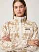 Світшот на флісі жіночий Columbia Benton Springs Printed 1/2 Snap 2085611271 L Бежевий (199141931547) - зображення 4