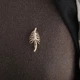 Брошь унисекс BROCHE бижутерия Медицина Анатомия Грудная клетка золотистая BRBF111323 - изображение 3