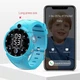 Круглий дитячий смарт годинник Lemfo Y12 із сім карткою, GPS, підтримкою 4G LTE, відеодзвінками, прослуховуванням та кнопкою SOS До 4 днів роботи Синій - зображення 5