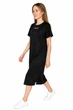 Платье-футболка длинное женское oversize ⬩ лёгкое и практичное ⬩ Apmi YES LOVE чёрное XL - 2XL - изображение 4