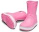 Дитячі крокси гумові чоботи Crocs Kids Crocband Rain Boot Pink (33/34, рожевий) - зображення 1