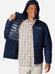 Куртка демисезонная с капюшоном мужская Columbia Powder Lite II Hooded Jacket 2086944464 2XL Темно-синяя (195981412932) - изображение 5