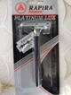 Станок для бритья Rapira Platinum классический Т-образный металлический для двусторонних лезвий - изображение 3