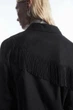 Сорочка жіноча COS oversized embellished fringed shirt 1211510001 Eur 34 Чорний - изображение 3