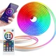 Силіконова світлодіодна гнучка стрічка 2 м RGB, силікон, 12V, декоративна, з Wi-Fi синхронізацією музики - зображення 5
