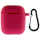 Защитный чехол Silicone Case с карабином и микрофиброй для AirPods 2, Red - изображение 1