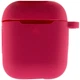 Защитный чехол Silicone Case с карабином и микрофиброй для AirPods 2, Red - изображение 2