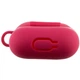 Защитный чехол Silicone Case с карабином и микрофиброй для AirPods 2, Red - изображение 4