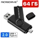 Флешка USB 64Gb Microdrive 2 в 1 Type-C USB OTG для телефона и компьютера Флешка 64 Гб Микродрайв - изображение 1