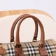 Женская сумка Burberry Medium Check Bowling бежевого цвета артикул 36590 - изображение 5