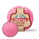 Нитки для килимової вишивки Olivin Cotton Punch, Рожевий №1023, пряжа для тафтингу, в'язання, Punch Needle, 50 г / 200 м - зображення 1