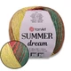 YarnArt Summer Dream, №4308, летняя пряжа ЯрнАрт Саммер Дрим 100 г / 350 м, хлопок с вискозой, секционное окрашивание, для вязания крючком и спицами - изображение 1