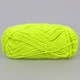 Светящаяся в темноте флуоресцентная пряжа, желтый, Glow Yarn, 100% полиэстер, нить для вязания и амигуруми - изображение 3