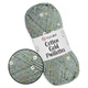 YarnArt Cotton Gold Paillettes, Полин №7113 — бавовняна пряжа з паєтками для в’язання спицями та гачком, 50 г/140 м, 82 % бавовна / 18 % поліестер - зображення 1