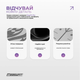 Коврик для йоги профессиональный EasyFit Pro каучук 5 мм Серый (EF-1925-GY) - изображение 5
