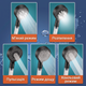 Черная лейка для душа с 5 режимами, функцией Start-Stop и комплектом из 6 фильтров (1 мкм) - изображение 3