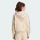Женская толстовка Seasonal Essentials Animal Print 3-Stripes Full-Zip adidas KH1547 (M) бежевый (4069993191801) - изображение 2