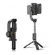 Стедикам стабилизатор для смартфона монопод штатив селфи палка с треногой Gimbal GS-30 одноосевой автоматический Bluetooth 5.0 поворот 360° горизонтальная вертикальная съемка телескопический до 65 см аккумулятор 500 мАч для видео фото блогов путешествий - изображение 3