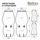 Накидки на сиденья Monte Carlo черные/красные (передние, 2 шт) Beltex BX81160 - изображение 7
