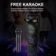 Бездротова караоке колонка ZQS-8301 Bluetooth з мікрофоном RGB підсвіткою USB FM пультом ДК автономною роботою 7 годин підлогова акустична система - изображение 5