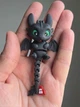 Игрушка Беззубик Удивлённый Подвижный Cute Articulated Night Fury Trio 10 См 3Д Печать - изображение 1
