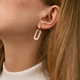 Серьги "Roxana" в красном золоте с09203 Онікс - изображение 6