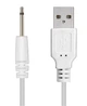 USB кабель для вібратора USB AUX DC 2,5 мм, Зарядний кабель для секс-іграшок, White - изображение 1