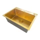 Кухонна мийка Mixxus MH5843 Микродекор 580x430 нержавіюча сталь, урізна, золото (3,0/0,8) (MI8218) - зображення 4