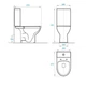 Унитаз компакт Koller Pool Edge New Pro 3/6 л с сиденьем микролифт, белый глянцевый (1856550199) - изображение 3