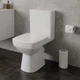 Унитаз компакт Geberit Selnova Square 680x370 прямоугольный, с сиденьем, белый (503.086.00.1) - изображение 1