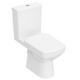Унитаз компакт Geberit Selnova Square 680x370 прямоугольный, с сиденьем, белый (503.086.00.1) - изображение 3