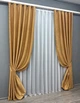 Комплект готовых штор VR-Textil Софт № 373ш Золотистый 100х270 см 2шт (31-794) - изображение 3