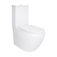 Унитаз компакт Q-tap Jay 640x375 овальный, с сиденьем, белый (QT07222175TW) - изображение 1