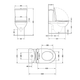 Унитаз компакт Q-tap Jay 640x375 овальный, с сиденьем, белый (QT07222175TW) - изображение 9