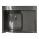 Кухонна мийка Mixxus MH6350L 630x500 нержавіюча сталь, урізна, чорний (3,0/0,8) (MI7045) - зображення 1