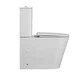 Унитаз компакт Mixxus Bevel-0407-T1 630х350 овальный, с сиденьем, белый (MI6690) - изображение 4