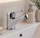 Змішувач для умивальника Globus Lux SOLLY GLSO-0101-WH, латунь, хром - изображение 1