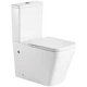 Унитаз компакт Mixxus Quadro 665x385 прямоугольный, с сиденьем, белый (MP6458) - изображение 1