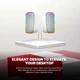 Компьютерные колонки Fantech GS304 Groove RGB подсветки, Bluetooth V5.4, подключаются с помощью USB и 3.5 мм TRS-разъема White - изображение 4