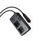 Автомобільний інвертор Hoco Z66 200W (2*AC 220V, PD30W+QC3.0, DC12V) Чорний - зображення 8