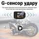 Мото видеорегистратор Podofo W8122 с 2 камерами Full HD 1080P черный пластик - изображение 6