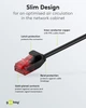 Патч-корд Goobay RJ45 UTP6 3.0m patch Slim Flexi PoE D=3.6mm Cu чорний(75.09.3716) - изображение 3