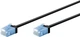 Патч-корд Goobay RJ45 UTP6a 15.0m patch Slim Ultra Flexi PoE+ Cu чорний(75.07.4242) - изображение 2