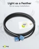 Патч-корд Goobay RJ45 UTP6a 15.0m patch Slim Ultra Flexi PoE+ Cu чорний(75.07.4242) - изображение 7