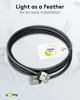 Патч-корд Goobay RJ45 FTP8.1 0.15m patch Slim Ultra Flexi PoE+ Cu чорний(75.07.4350) - изображение 7