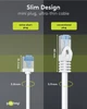 Патч-корд Goobay RJ45 FTP6a 0.15m patch Slim Ultra Flexi PoE+ Cu білий(75.07.4326) - изображение 6