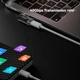 Переходник LED Screen USB 4.0 Type-C M/F (8K, 40Gbps, PD140W) Alitek Black Left/Right (48998) - изображение 7