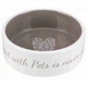 Миска для собак Trixie Pet's Home керамическая серо-коричневый Ø20 cм 1.4 л TX-25055 - изображение 1