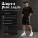 Шорти Palm Angels чорні з райдужною боковою вставкою — чоловічі / унісекс спортивні, розмір M - зображення 1
