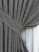 Комплект готових штор VR-Textil Льон Мішковина № 108ш Сірий 100х270см 2 шт (31-033) - зображення 5
